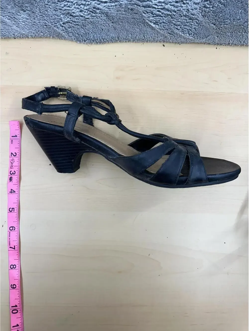 Croft & Barrow Black Strappy Slingback Heels